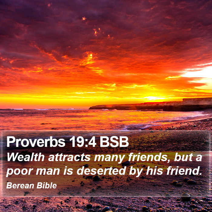 Proverbs 19:4 BSB Bible Study