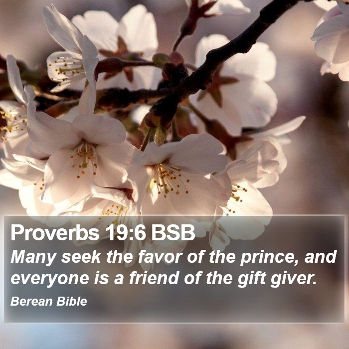 Proverbs 19:6 BSB Bible Study