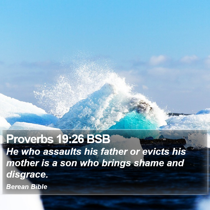 Proverbs 19:26 BSB Bible Study