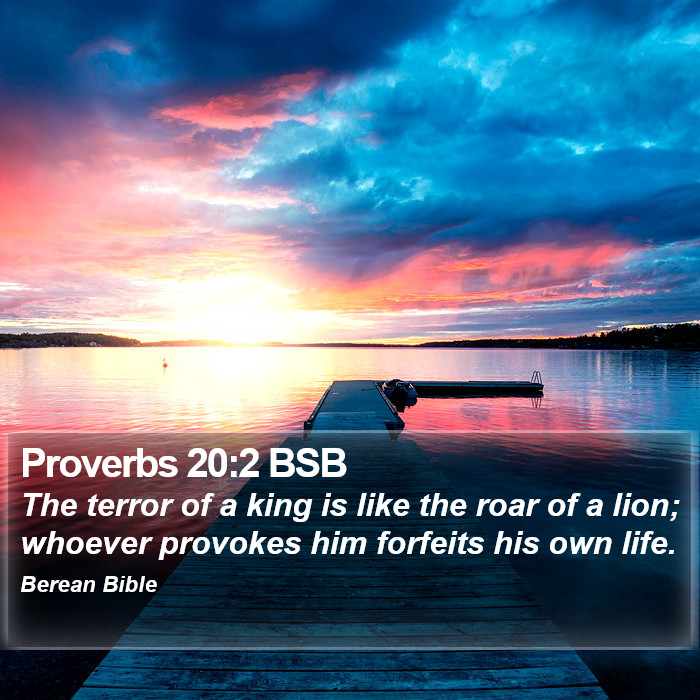 Proverbs 20:2 BSB Bible Study