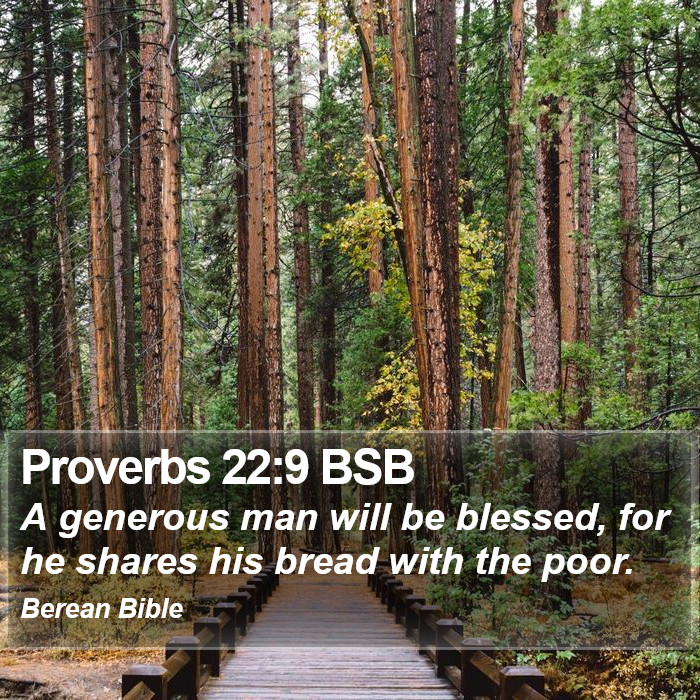 Proverbs 22:9 BSB Bible Study