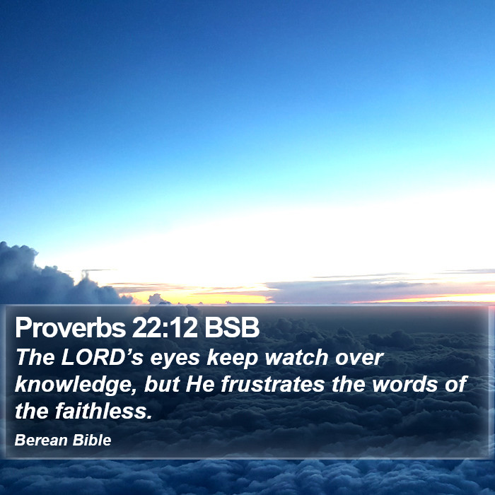 Proverbs 22:12 BSB Bible Study