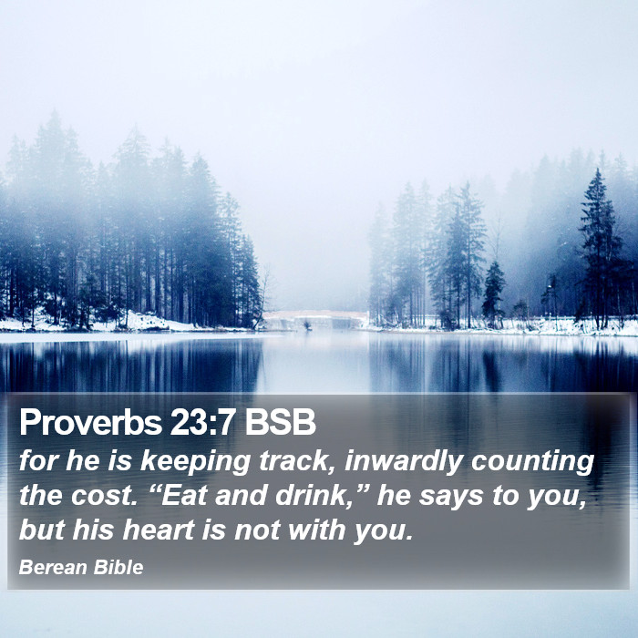 Proverbs 23:7 BSB Bible Study