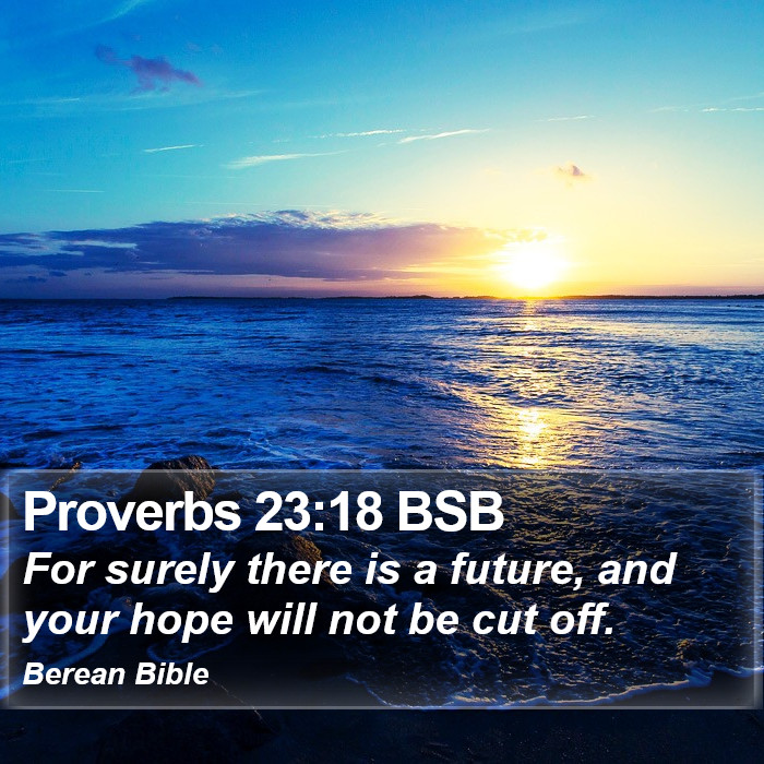 Proverbs 23:18 BSB Bible Study