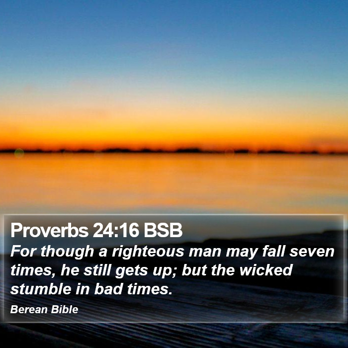 Proverbs 24:16 BSB Bible Study