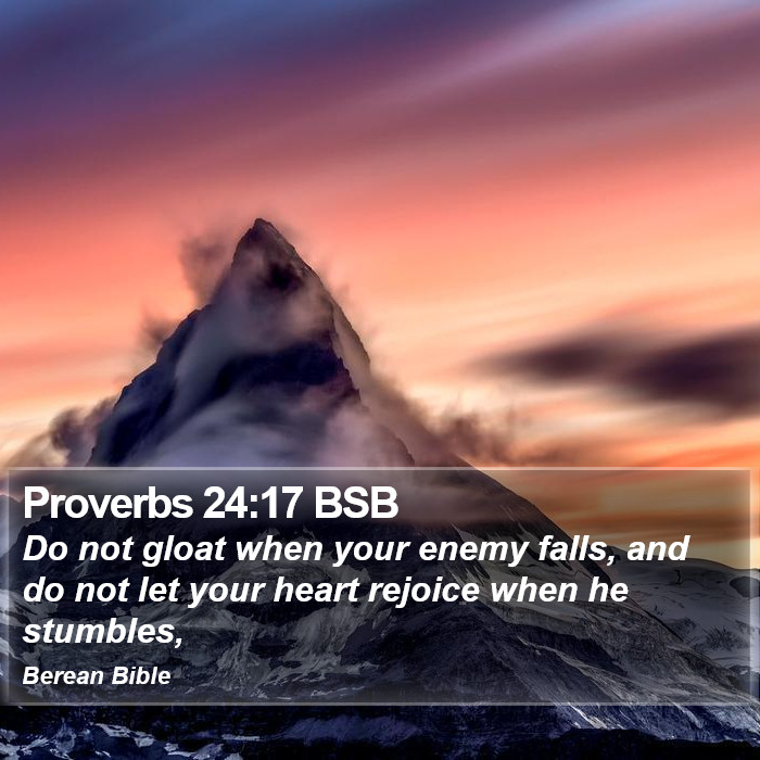 Proverbs 24:17 BSB Bible Study