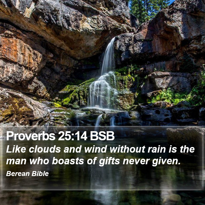 Proverbs 25:14 BSB Bible Study