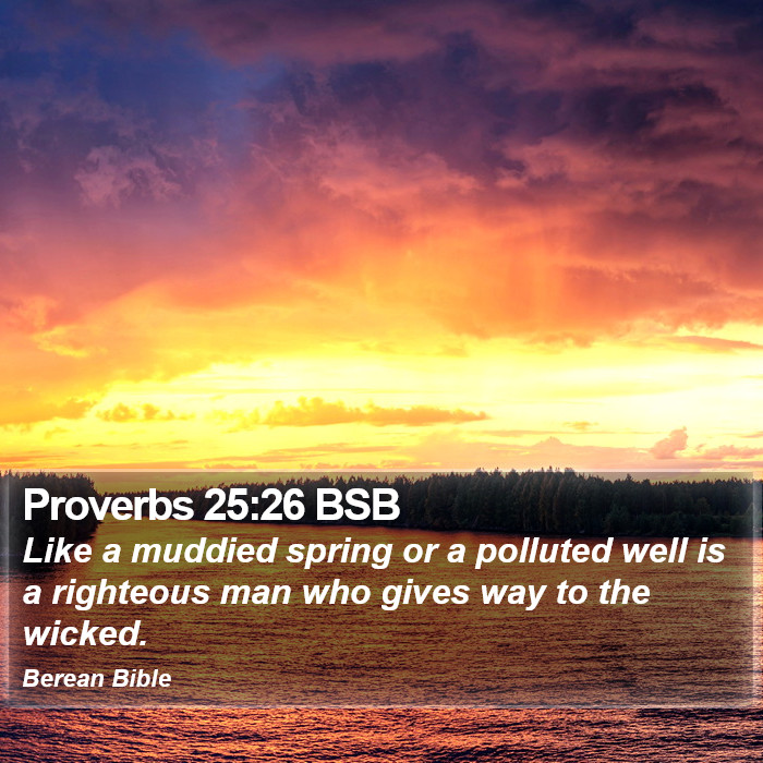 Proverbs 25:26 BSB Bible Study