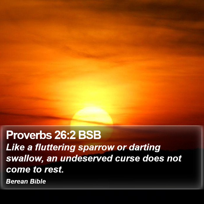 Proverbs 26:2 BSB Bible Study