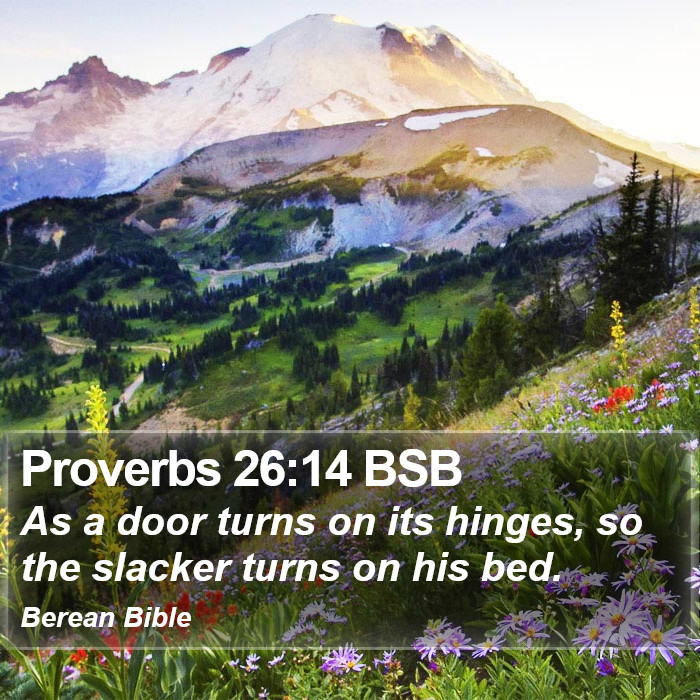 Proverbs 26:14 BSB Bible Study