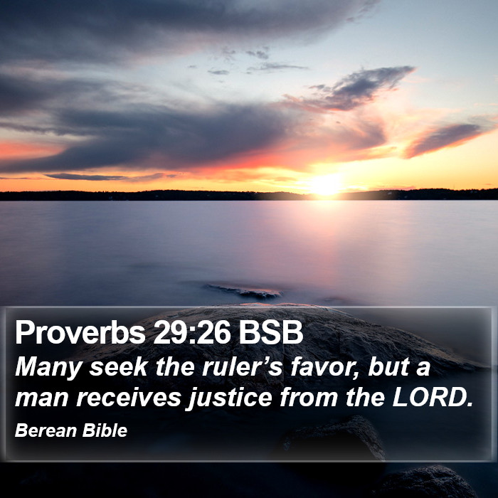 Proverbs 29:26 BSB Bible Study