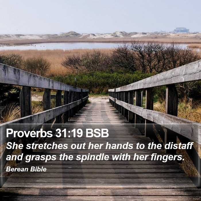 Proverbs 31:19 BSB Bible Study