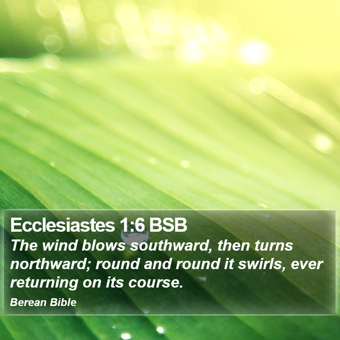 Ecclesiastes 1:6 BSB Bible Study