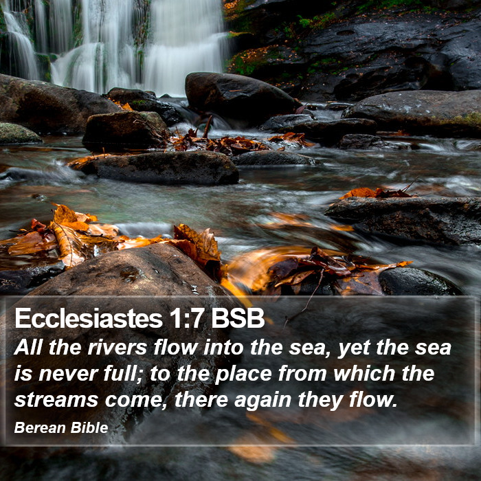 Ecclesiastes 1:7 BSB Bible Study