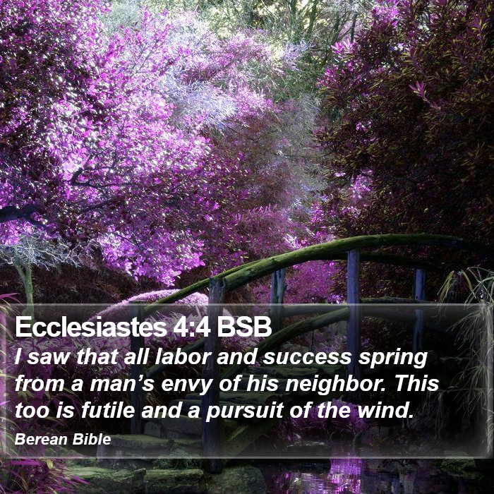 Ecclesiastes 4:4 BSB Bible Study