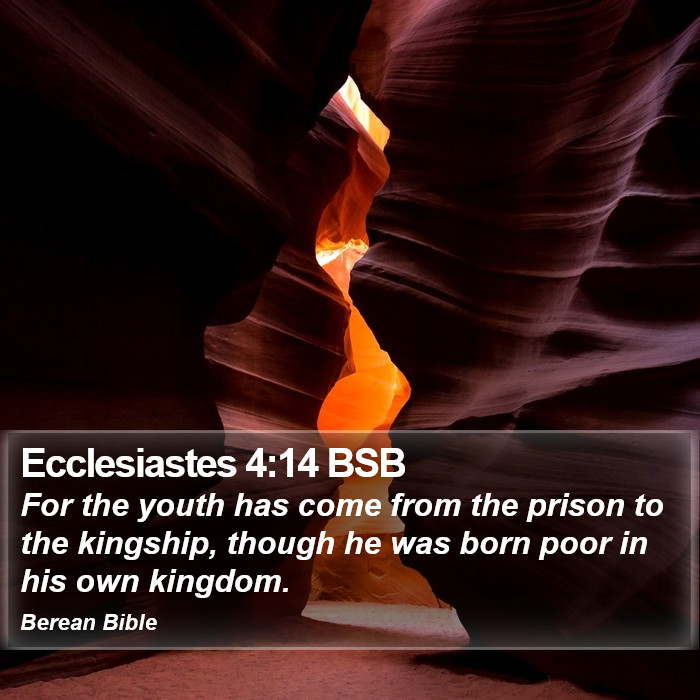 Ecclesiastes 4:14 BSB Bible Study