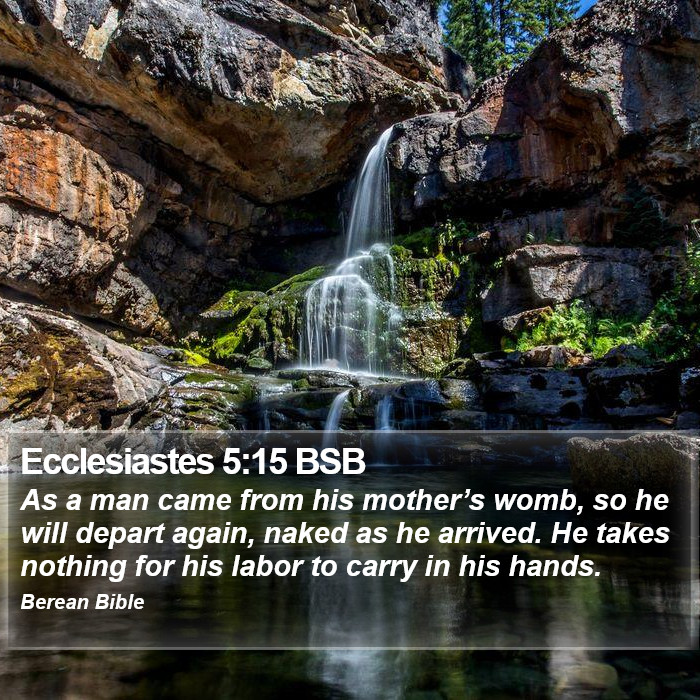 Ecclesiastes 5:15 BSB Bible Study