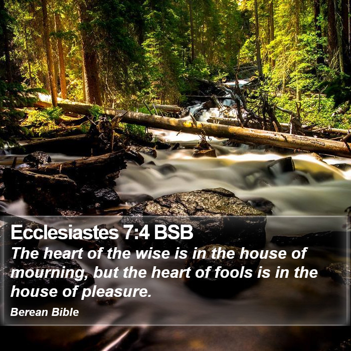 Ecclesiastes 7:4 BSB Bible Study