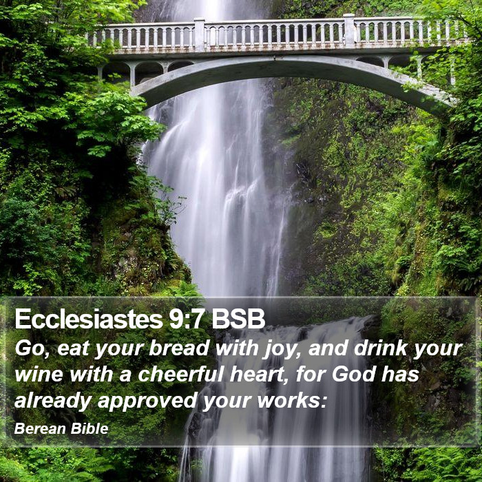 Ecclesiastes 9:7 BSB Bible Study