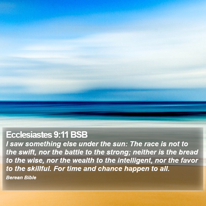 Ecclesiastes 9:11 BSB Bible Study