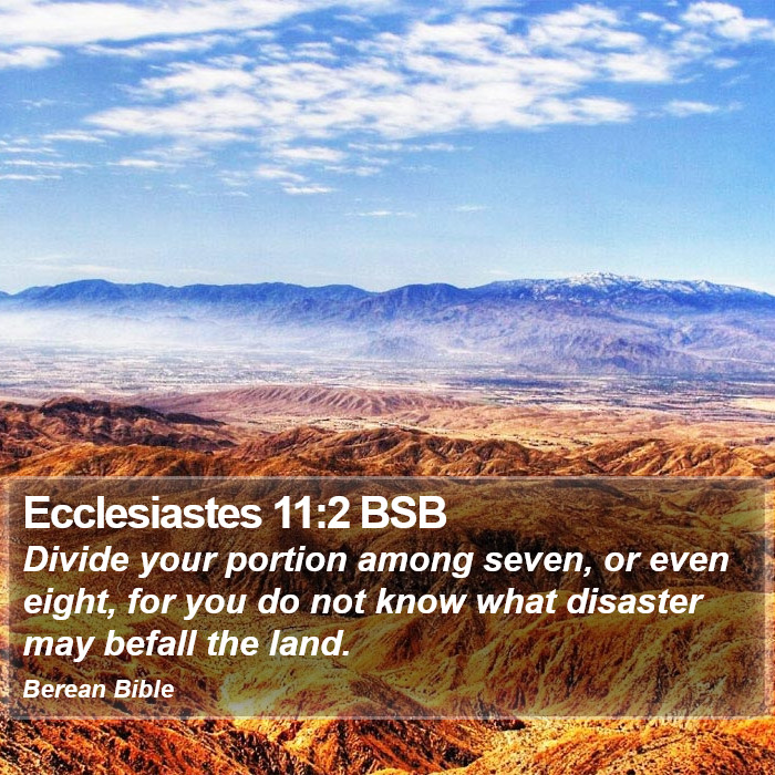 Ecclesiastes 11:2 BSB Bible Study