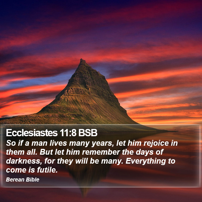 Ecclesiastes 11:8 BSB Bible Study