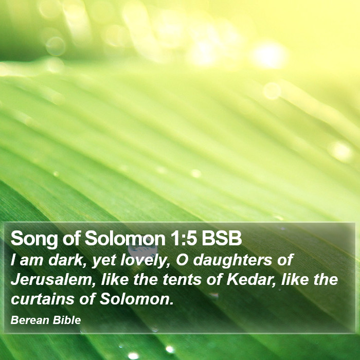 Song of Solomon 1:5 BSB Bible Study