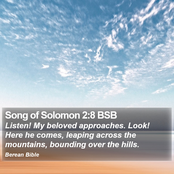 Song of Solomon 2:8 BSB Bible Study