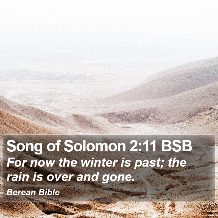 Song of Solomon 2:11 BSB Bible Study