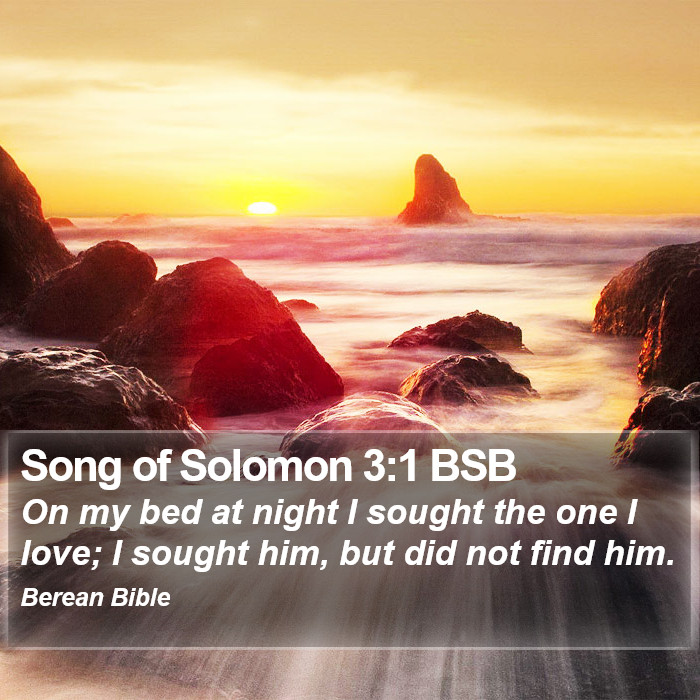 Song of Solomon 3:1 BSB Bible Study