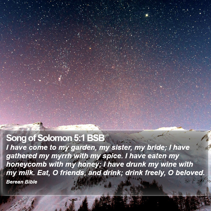 Song of Solomon 5:1 BSB Bible Study