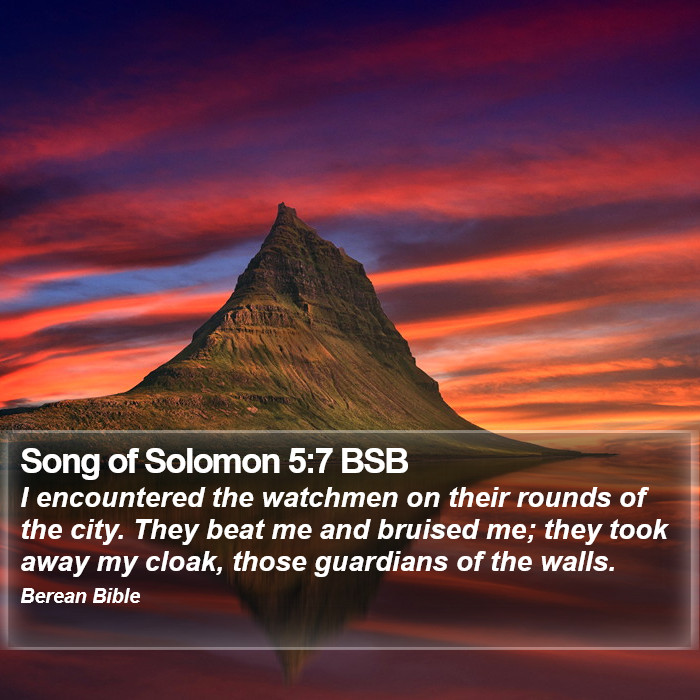 Song of Solomon 5:7 BSB Bible Study