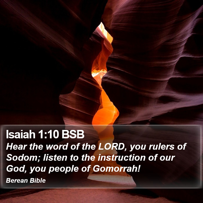 Isaiah 1:10 BSB Bible Study