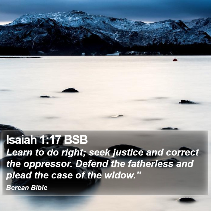 Isaiah 1:17 BSB Bible Study