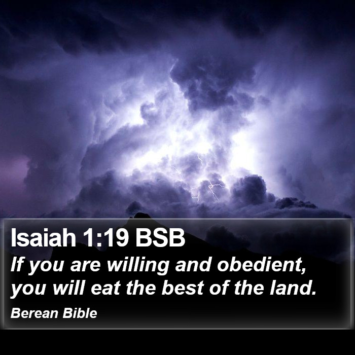 Isaiah 1:19 BSB Bible Study