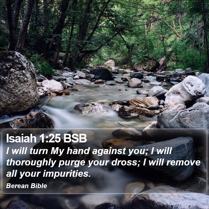 Isaiah 1:25 BSB Bible Study