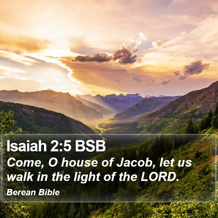 Isaiah 2:5 BSB Bible Study