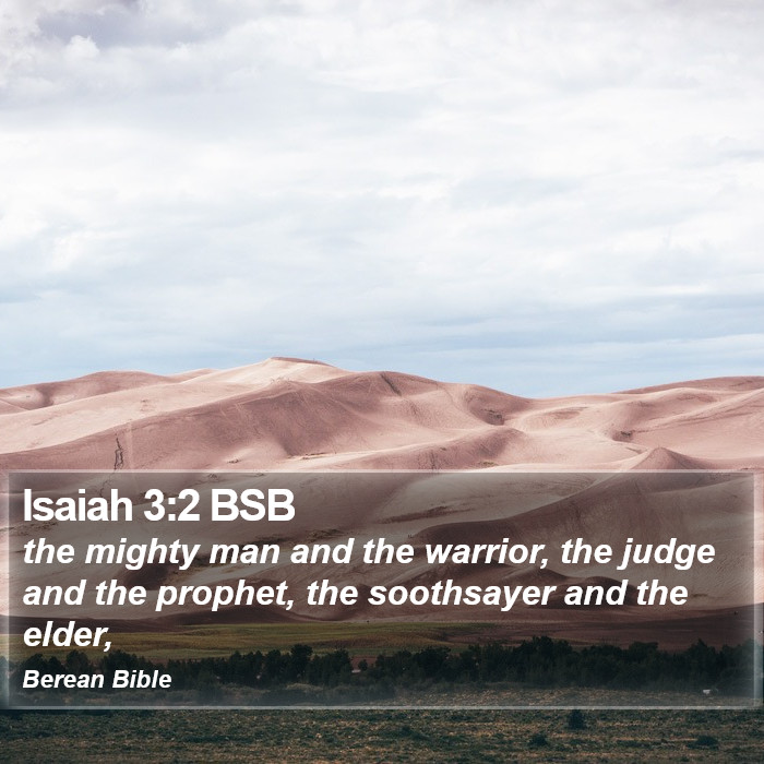 Isaiah 3:2 BSB Bible Study