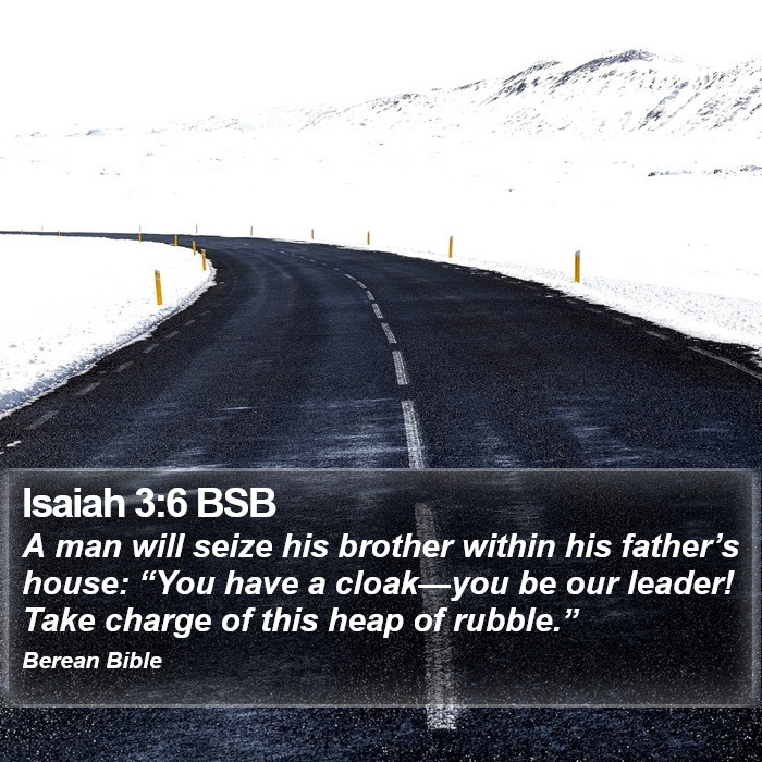 Isaiah 3:6 BSB Bible Study