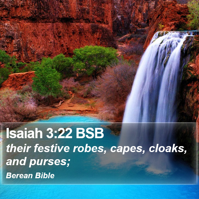 Isaiah 3:22 BSB Bible Study