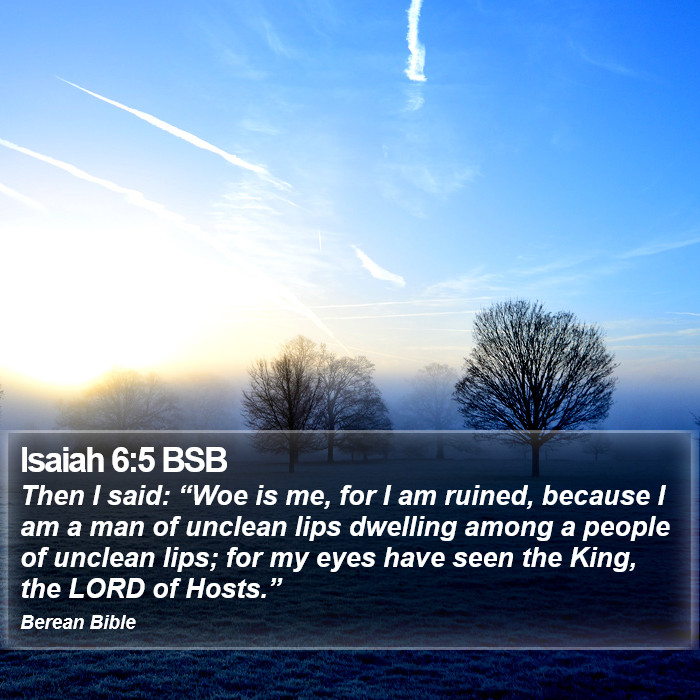 Isaiah 6:5 BSB Bible Study