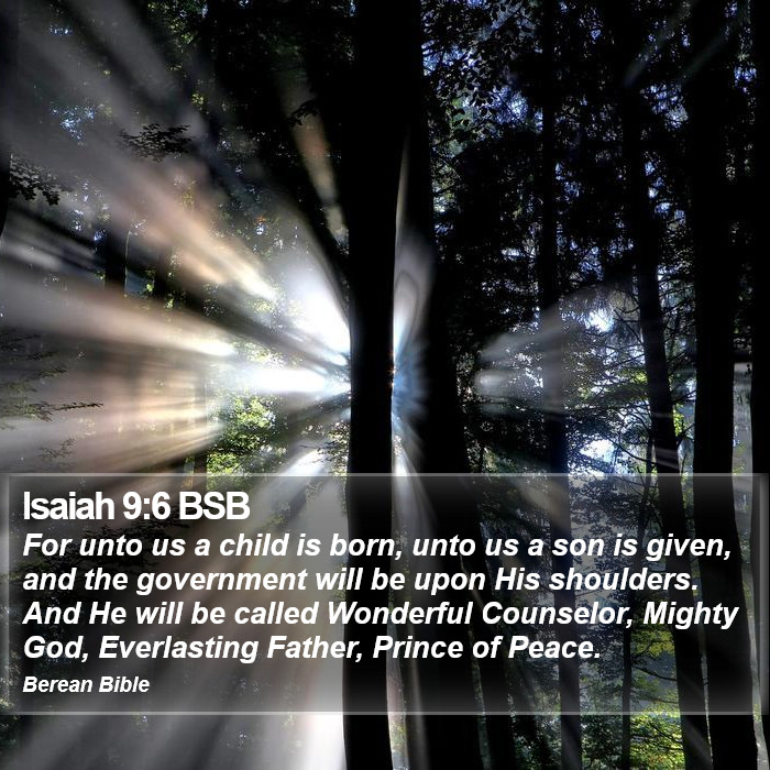 Isaiah 9:6 BSB Bible Study