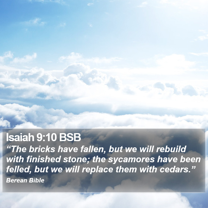 Isaiah 9:10 BSB Bible Study