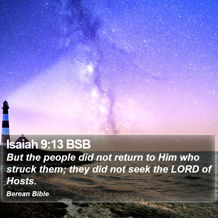 Isaiah 9:13 BSB Bible Study