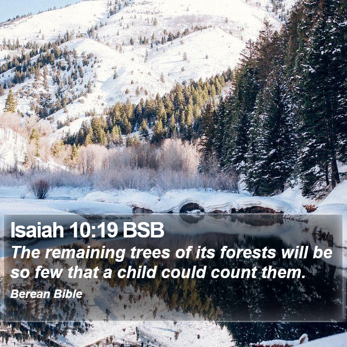 Isaiah 10:19 BSB Bible Study