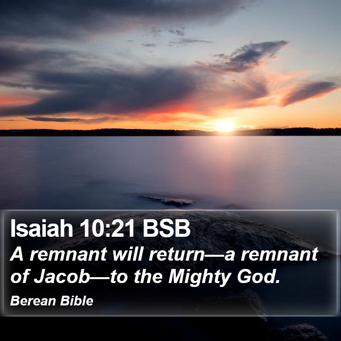 Isaiah 10:21 BSB Bible Study