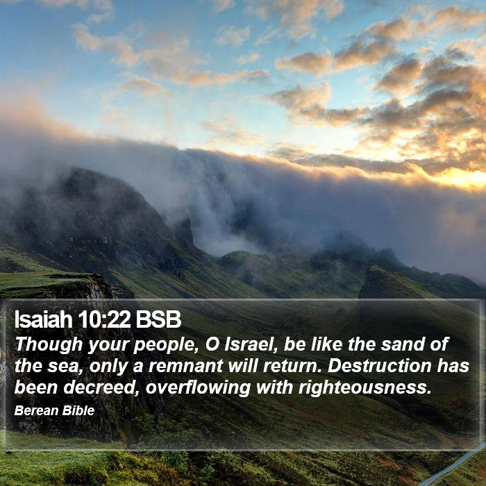 Isaiah 10:22 BSB Bible Study