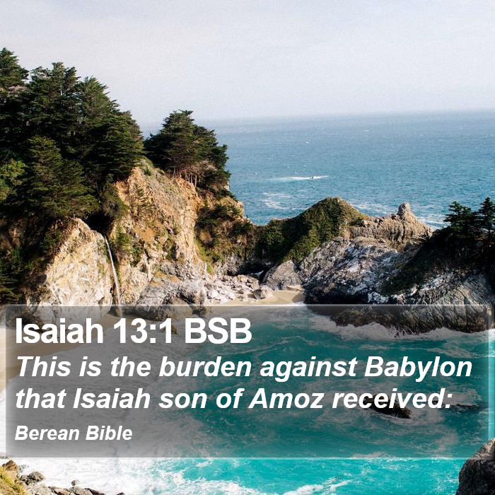 Isaiah 13:1 BSB Bible Study