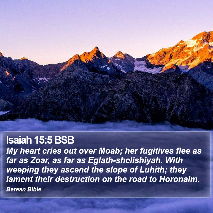 Isaiah 15:5 BSB Bible Study