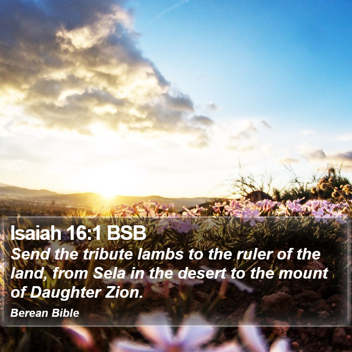 Isaiah 16:1 BSB Bible Study